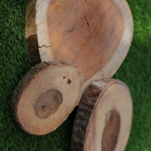 Galletas de madera para decoración