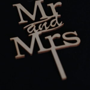 Letras Mr and Mrs - Tipo Top