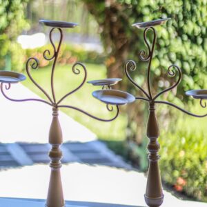 Candelabros Dorados 73cm