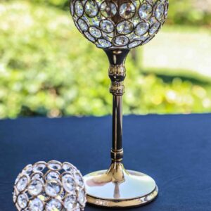 Candelabros Dorados 30 y 8cm