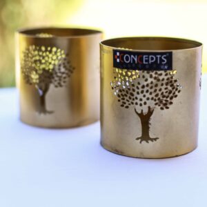 Porta Velas Dorados