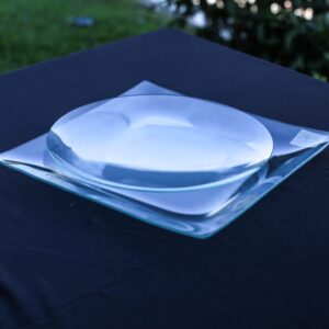 Platos transparentes para bocadillos