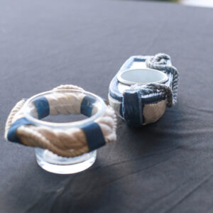 Mini Porta Velas Navy