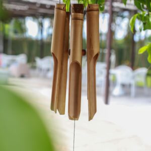 Móvil de Viento de Bambú
