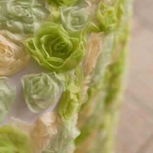 Mantel Flores Relieve Verdad Pastel