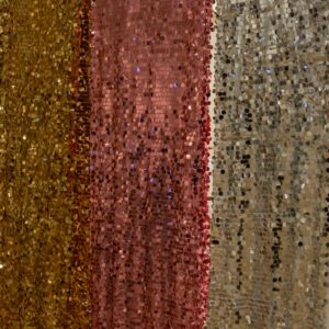 Cortinas lentejuelas 5 alto x 1.5 ancho - Plateado, dorado y rosado