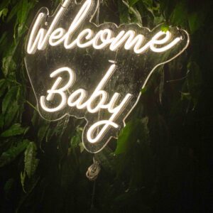 Rótulos Neón Welcome Baby